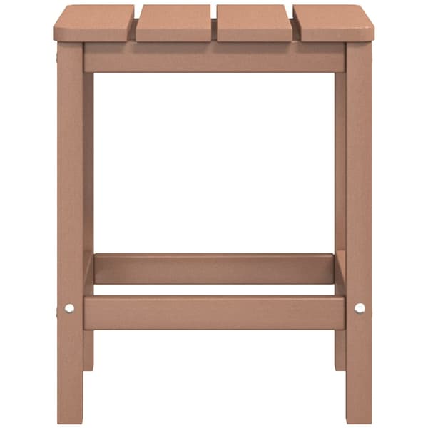 Däckstolar för trädgården med bord HDPE brun