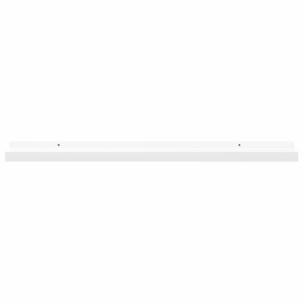 Tavellist 2 st vit 80x9x3 cm MDF