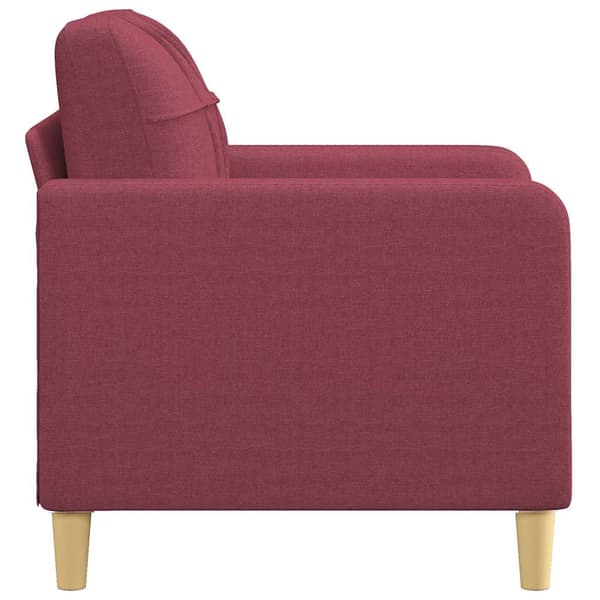 Fåtölj vinröd 60 cm tyg