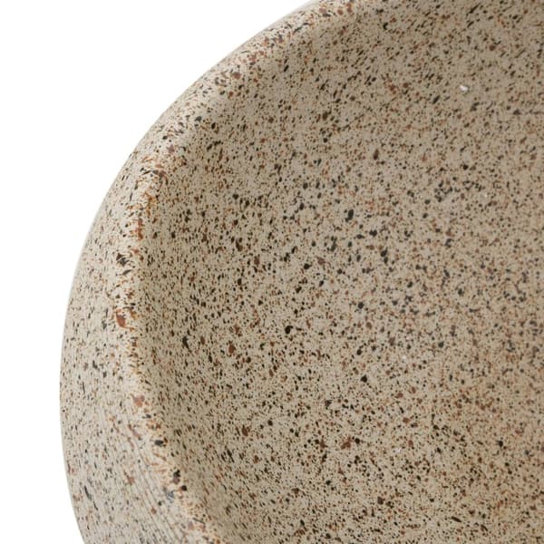 Handfat sand oval 59x40x15 cm keramik