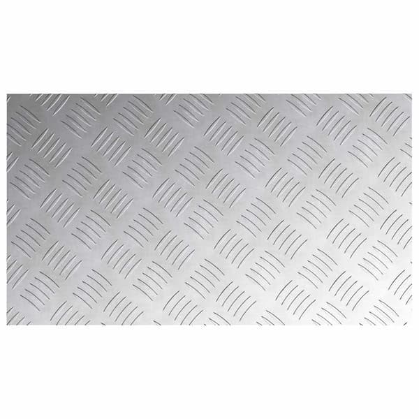 Trappsteg Rektangulär 4 pcs Silver 70 x 40 cm Aluminium