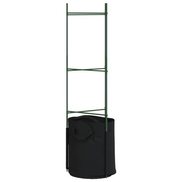 Tomatburar med växtpåsar 4 st 116 cm stål och PP