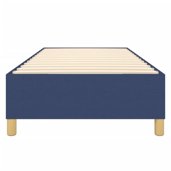 Boxspring-sängram blå 80x200cm tyg
