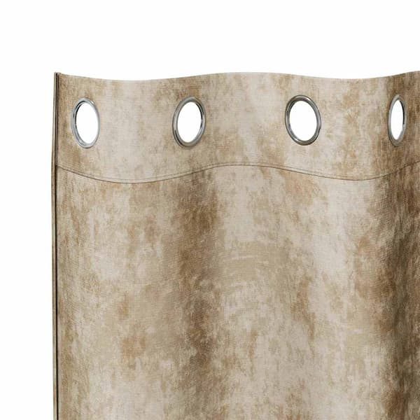 Sammetsgardiner 2 st Kräm 225 x 140 cm Sammet
