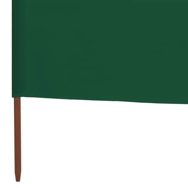 Vindskydd 3 paneler tyg 400x120 cm grön