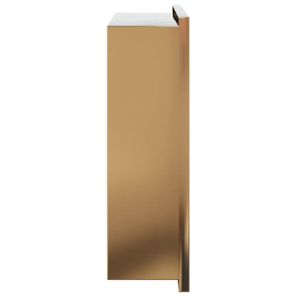 Duschnisch borstad guld 32x32x9 cm rostfritt stål