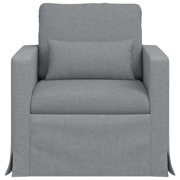 Soffa Ljusgrå 78 x 78 x 80 cm tyg