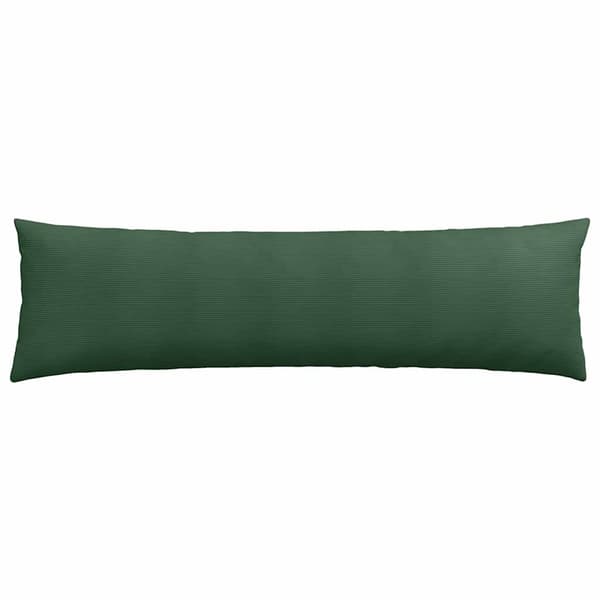 Sofakuddar 2 pcs Mörkgrön 145 x 40 cm Kordread tyg