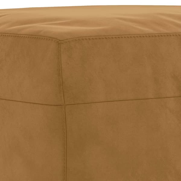 Fotpall brun 60x50x41 cm sammet