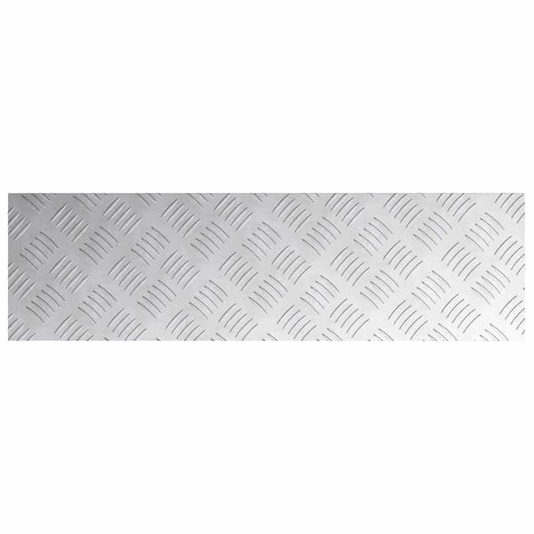 Trappsteg Rektangulär 4 pcs Silver 70 x 20 cm Aluminium