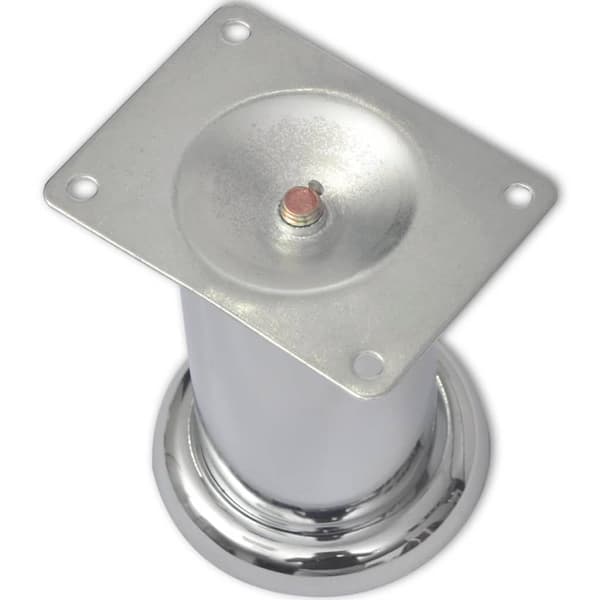 Runda soffben i krom 4 st 60 mm