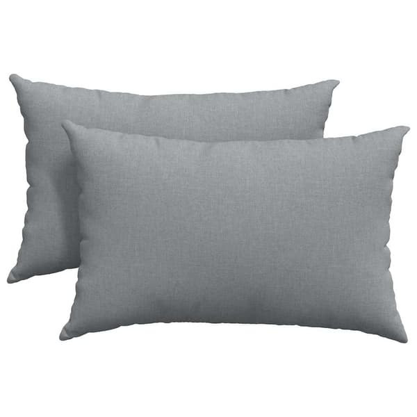 Sofakuddar 2 pcs Ljusgrå 60 x 40 cm tyg