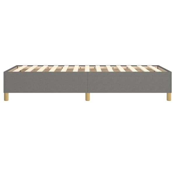 Boxspring-sängram mörkgrå 100x200 cm tyg
