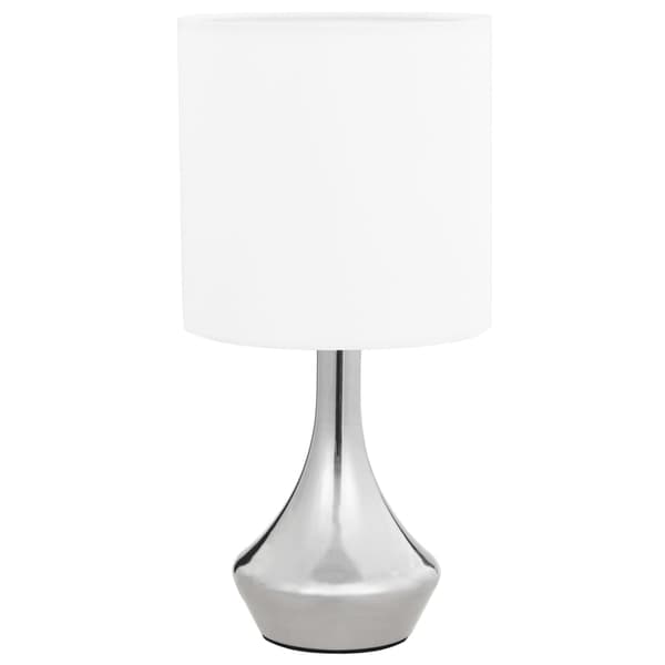 Bordslampor 2 st touch-knapp vit E14