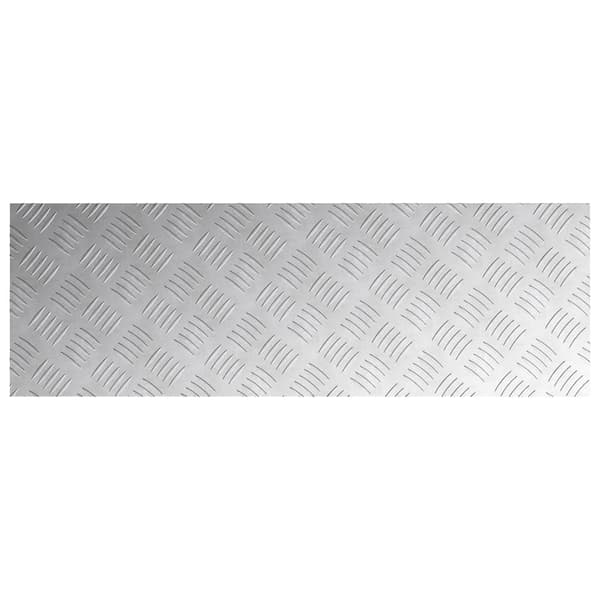 Trappsteg Rektangulär 4 pcs Silver 90 x 30 cm Aluminium