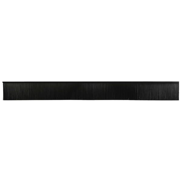 Självhäftande dörrborstlist 6 pcs Svart 100 cm