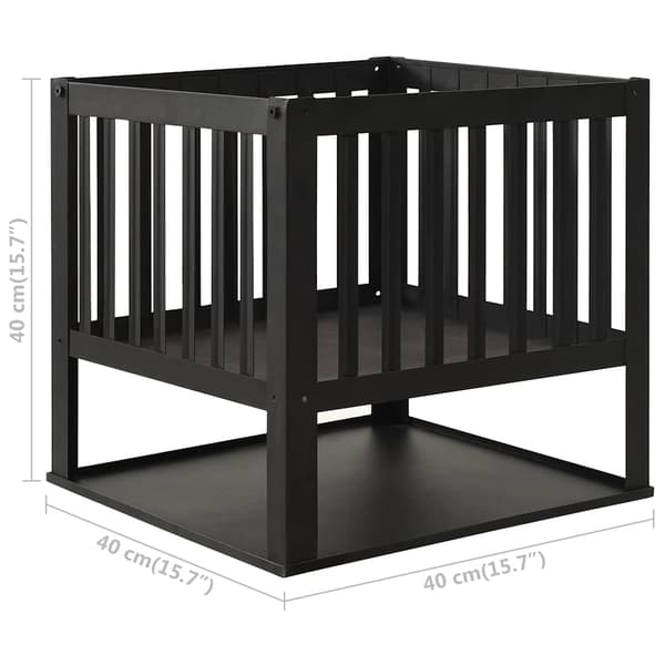 Eldstad 40x40x40 cm stål