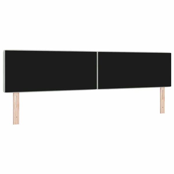 Huvudgavel Ljusgrå 200 cm Sammet
