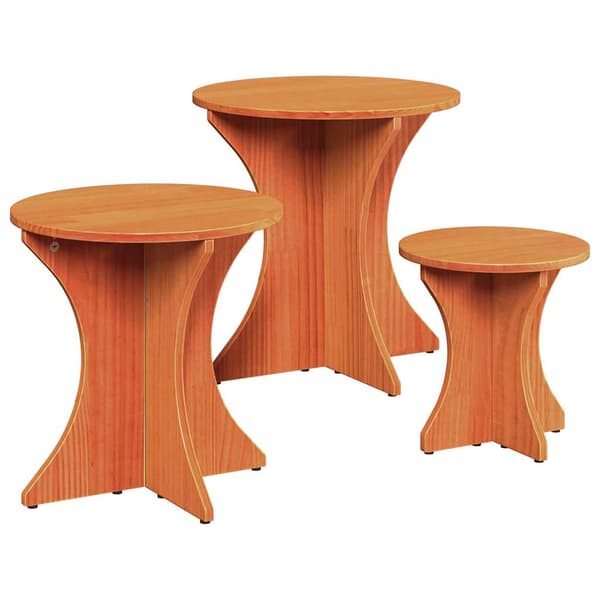 Kaffeebord 3 pcs Vaxbrun