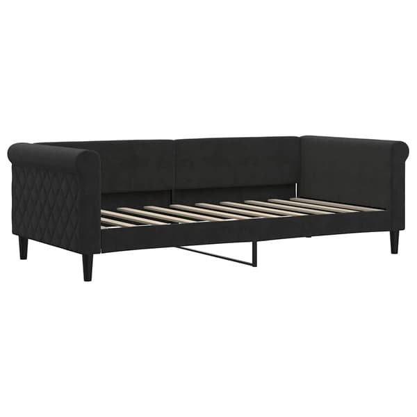 Dagbädd svart 90x190 cm sammet