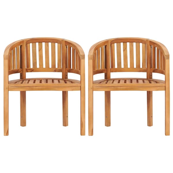Bananstolar 2 st massiv teak