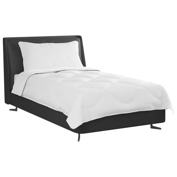Duntäcke med kudde 2 pcs Vit Mikrofiber