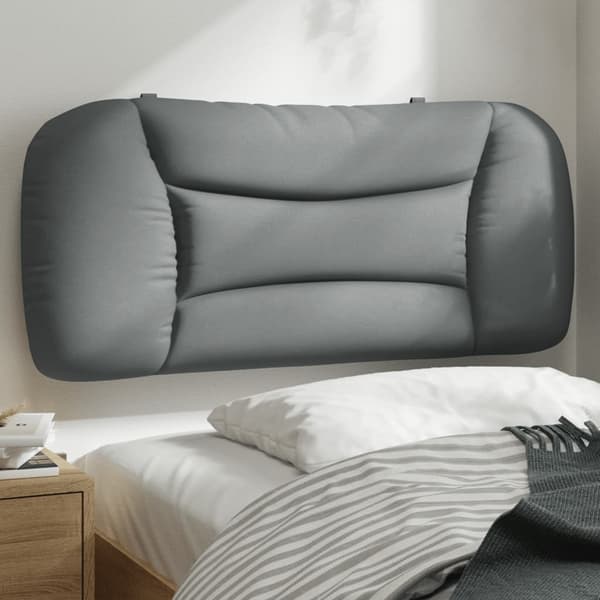 Headboard Cushion "Hvar" Light Grey 80 cm Fabric