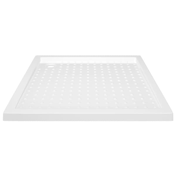 Duschkar med prickar vit 80x80x4 cm ABS