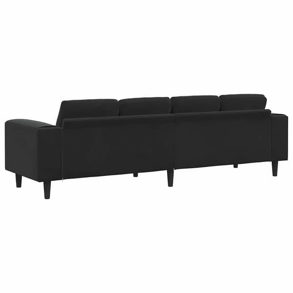 Vardagsrumsoffa Svart 250 x 77 x 76 cm