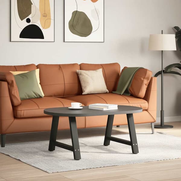 Soffbordsben A-formade 2 st svarta 70x(42-43) cm stål