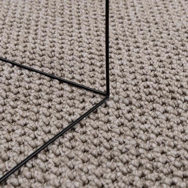 Områdesmattor Rektangulär LUGO Taupe 80 x 150 cm Polyester