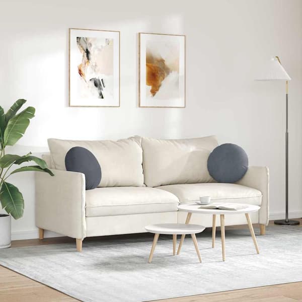 Sittkuddar 2 pcs Mörkgrå Ø 40 x 13 cm Sammet