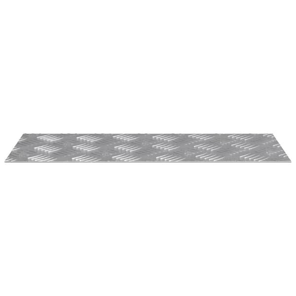 Trappsteg 4 st 50 x 20 cm Silver Aluminium Rektangulär