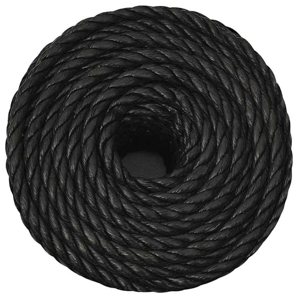 Rep svart 10 mm 50 m polypropen