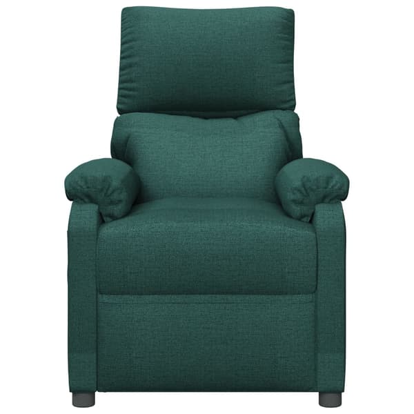 Reclinerfåtölj mörkgrön tyg
