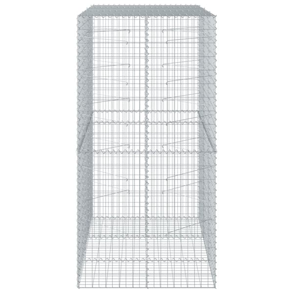 Gabionkorg med skydd 150x100x200 cm galvaniserat järn