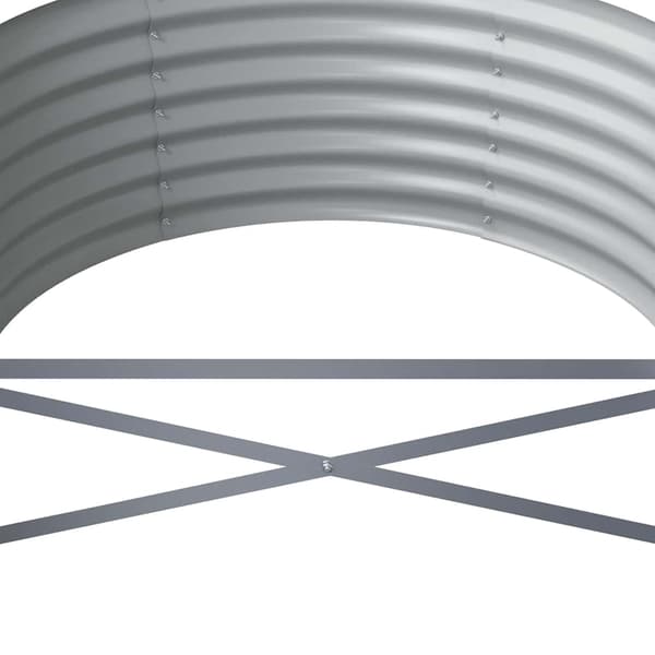 Odlingslåda galvaniserat stål 620x80x36 cm antracit