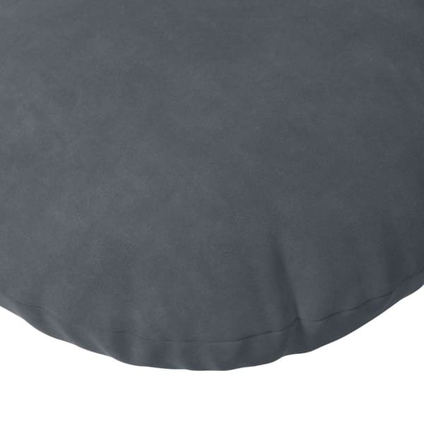 Sittkuddar 2 pcs Mörkgrå Ø50 x 19 cm Sammet
