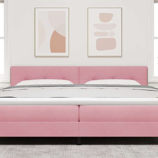 Huvudgavel Rosa 200 cm Sammet