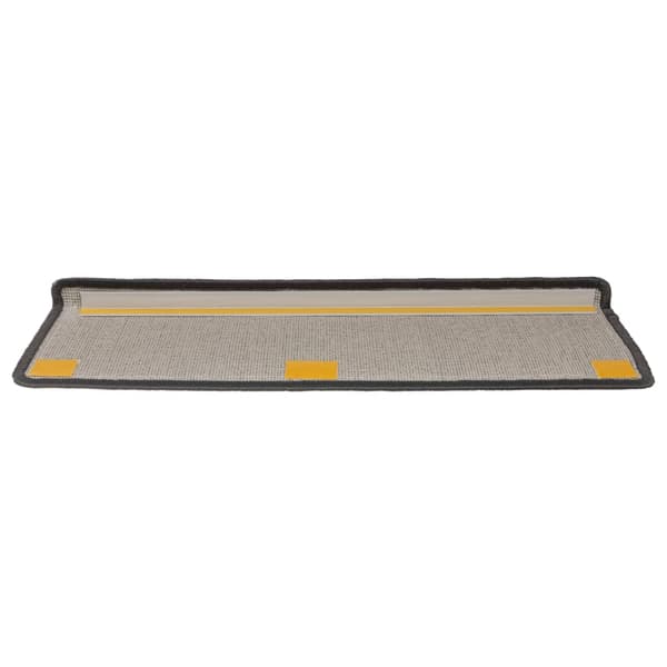 Trappmattor 15 st 65x21x4 cm mörkgrå rektangulär kant
