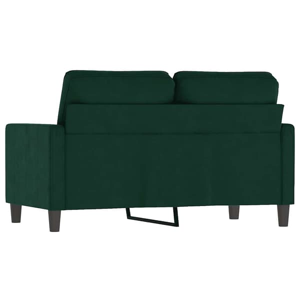 Soffa 2-sits mörkgrön 120 cm sammet
