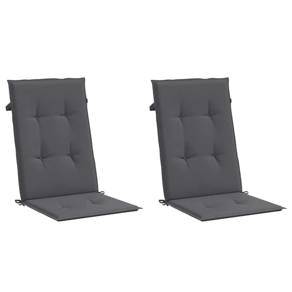 Stolsdynor 2 st antracit 120x50x2 cm tyg