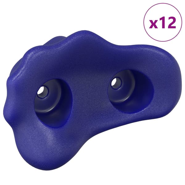 Klätterhandtag 12 pcs Blå 100 x 67 x 43 mm PP