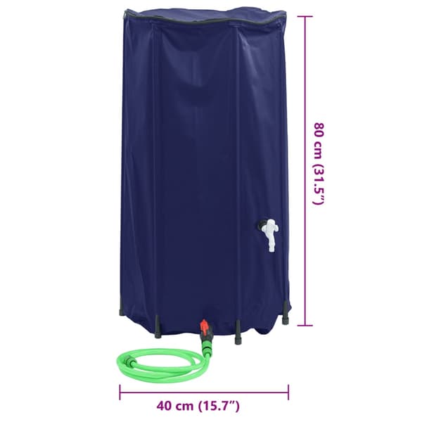 Vattentank med kran vikbar 100 L PVC