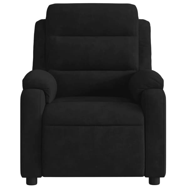 Reclinerfåtölj svart sammet