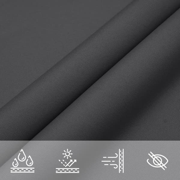 Solsegel antracit 2x2x2 m 100% polyesteroxford