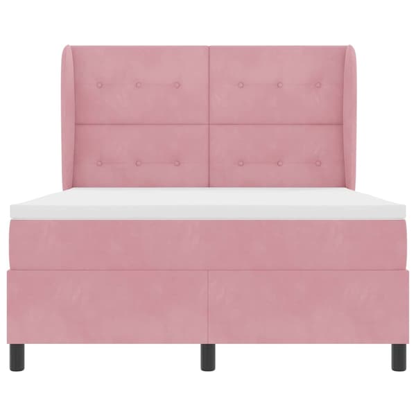 Bäddfjäder med madrass Rosa 200 x 140 cm Polyester