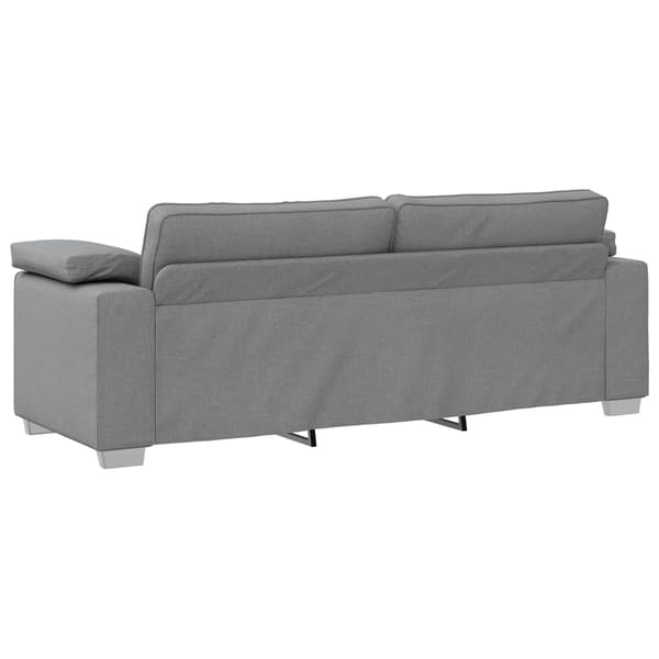 3-Sits soffa Ljusgrå 220 cm tyg