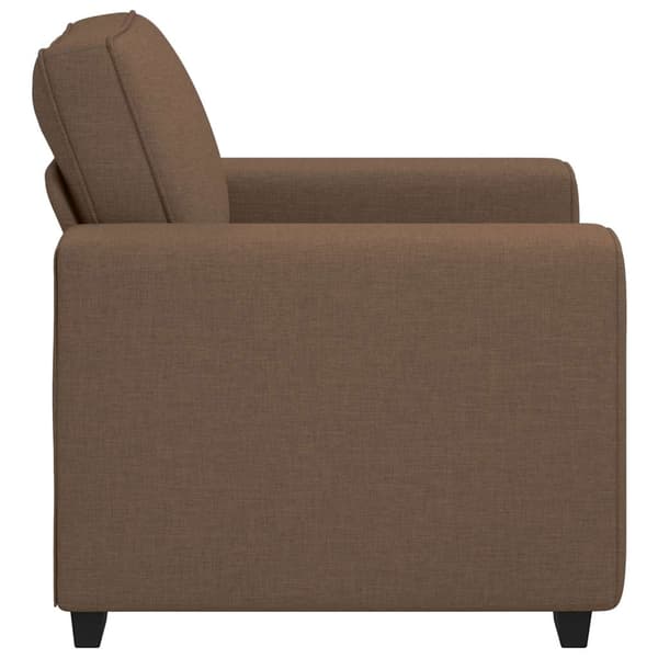 Soffstol brun 100x77x82 cm tyg