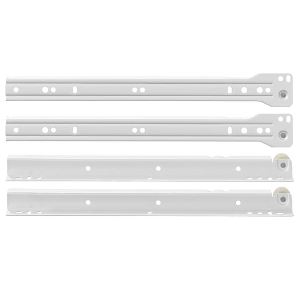 Lådräls 12 pcs Vit 300 mm Stål